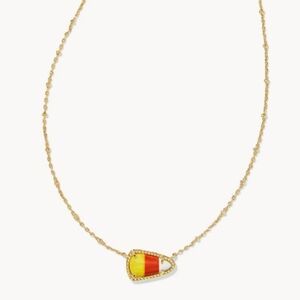 New kendra scott halloween fall candy corn necklace